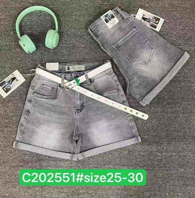 Szorty damskie jeansy Roz 25-30, 1 Kolor Paczka 10 szt
